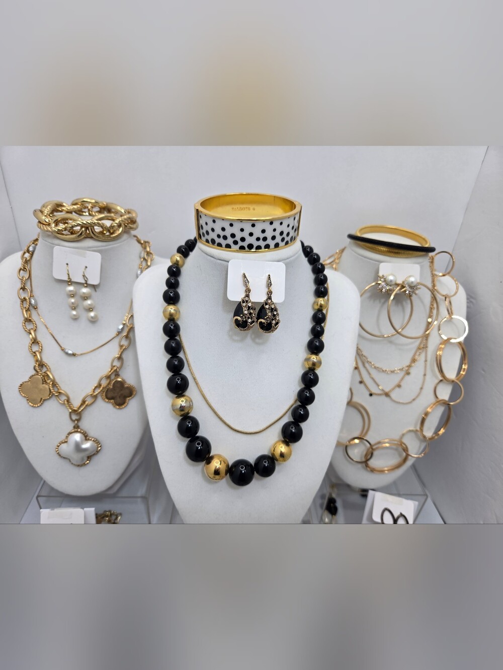 HUGE ​52pc Vintage & Modern Jewelry Lot CHICO'S TALBOTS ANNE KLEIN Necklaces Ear - Picture 2 of 15